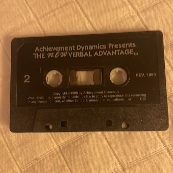 Achievement dynamics the new verbal advantage Cassette tapes - Picture 4 of 12